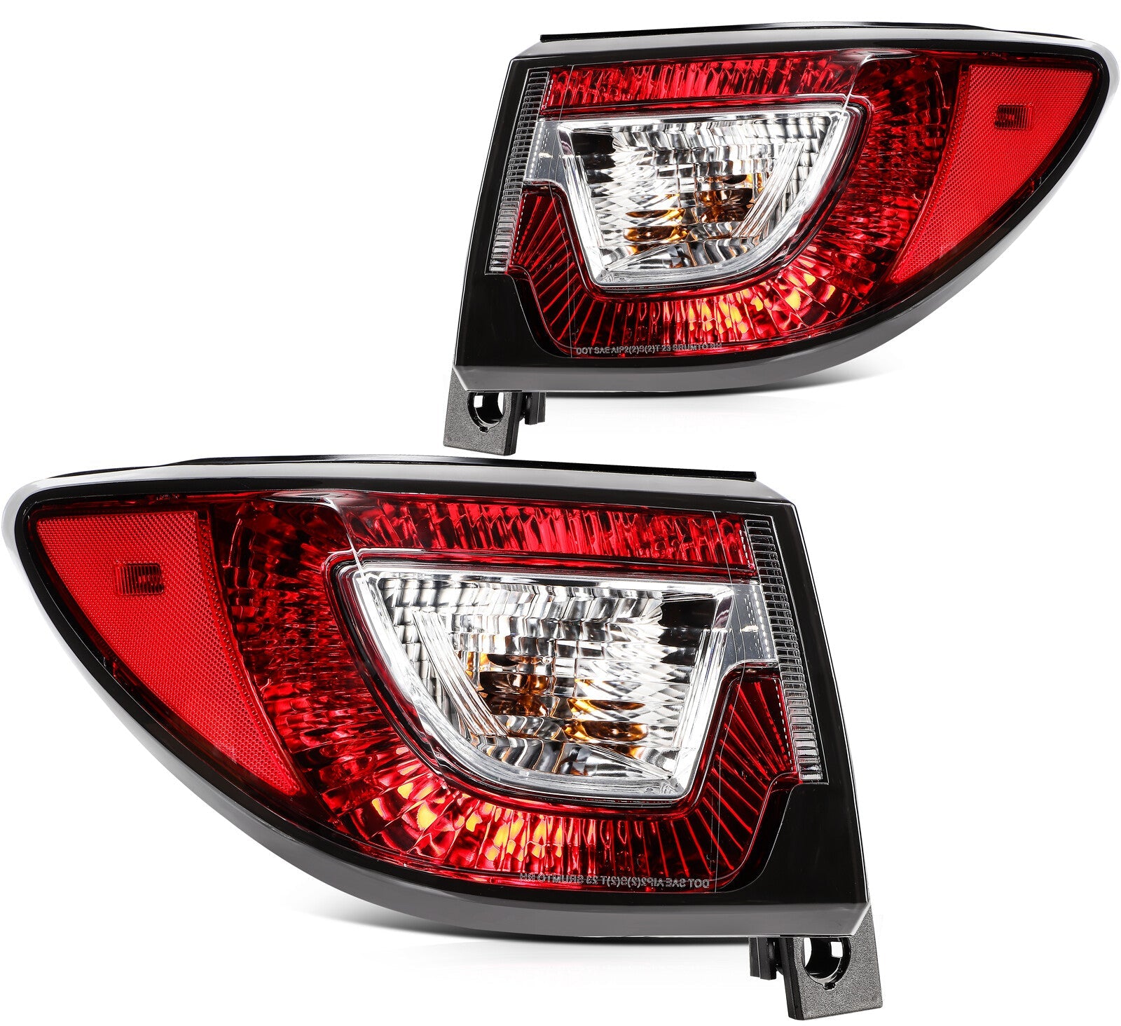 For 2017-2013 Chevy Traverse LS LT LTZ Taillights Assembly Red Taillamp Pair 6B93BC-57
