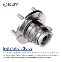 1Pc Rear Wheel Hub Bearing For Mitsubishi Galant Eclipse FWD W/ ABS 2005-2012 MITSUBISHI