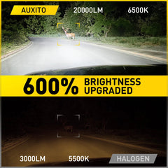 AUXITO H4 LED Headlight Bulb Conversion Kit High Low Beam Lamp 6500K Super White AUXITO
