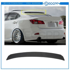 Black Window Roof Wing Spoiler Visor Fits 2006-12 IS250 IS350 VIP 6B93BC-57