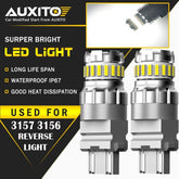 AUXITO 2X 3157 3156 Back up Reverse Light LED Tail Bulb White 23SMD For Ford EOA AUXITO