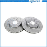 Front Drilled Slotted Rotors for Compass Patriot MK Avenger Caliber 200 Sebring 6B93BC-57