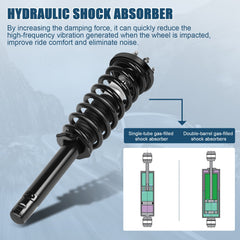 Full (2) Front Quick Complete Struts w/ Spring Assembly Fits 2004-2008 Acura TSX 6B93BC-57