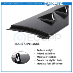 For 03-07 Lancer EVO 8 9 Black Vortex Generator Shark Fin Spoiler Roof Wing 6B93BC-57