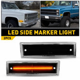 LED Side Marker Lights Front For 1981-91 Chevy K5 Blazer Suburban GMC K5 Jimmy A 6B93BC-57