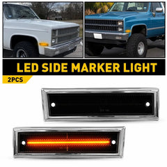 LED Side Marker Lights Front For 1981-91 Chevy K5 Blazer Suburban GMC K5 Jimmy A 6B93BC-57