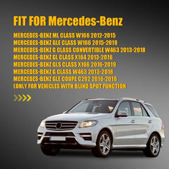 Passenger Mirror Glass Heat W/Blind Spot For Mercedes W166 ML GLE GL GLS G13-19 6B93BC-57
