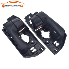 2PCS Rear Left & Right Interior Door Handle Black For 2008-2010 Hyundai Sonata 6B93BC-57