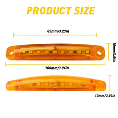 10pcs Side Marker Clearance Light Car Trailer Tail Lamp 9 LED Amber yellow EOA 6B93BC-57