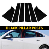 6pc Glossy Pillar Posts Door Trim For Chevrolet Malibu 2016-2021 US Stock EOA 6B93BC-57