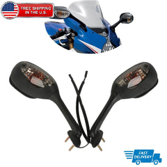 For Suzuki GSXR1000 2005-2015 GSXR600/750 2006-2024 Rearview Mirrors Turn Signal