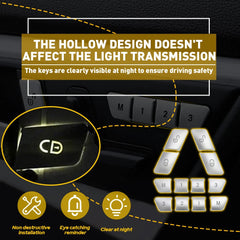 Door Window Lock Switch Button Cover For Mercedes-Benz C-Class E-Class W204 W212 6B93BC-57