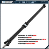 ECCPP Rear Driveshaft For Toyota Tacoma 2005-2015 V6 4.0L 936-726 3710004352 RWD 6B93BC-57