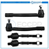 4PC Front Inner and Outer Tie Rod End Links For 2008-2011 Hyundai Azera Sonata 6B93BC-57