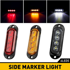 LED Clearance Lights Side Marker Lamps White Amber Red Trailer Truck RV EOA 6B93BC-57