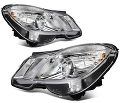 ECCPP Headlights Assembly For Mercedes-Benz E350 E400 E550 2010-2013 Pair Chrome 6B93BC-57