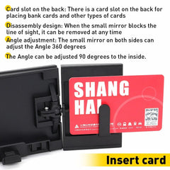 390mm Car Foldable Interior Rear View Mirror Rearview Wide Angle Blind Spot Auto 6B93BC-57