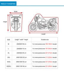 2XL Motorcycle Cover Waterproof For Kawasaki Ninja 250 300 400 650 ZX6R ZX7R ZX9