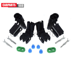 Set of 2 12015792 2 Way Weather Pack Series Male & Female Connector Harness Kit 6B93BC-57