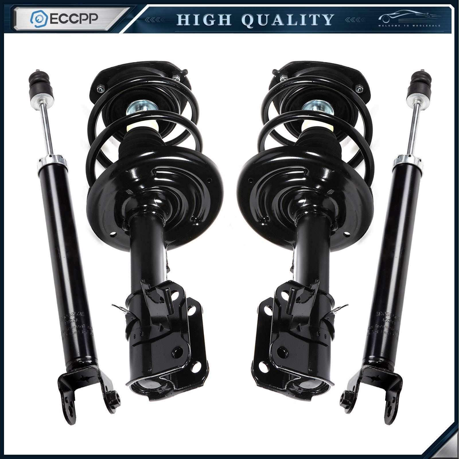4x Front Complete Struts Mounts Spring Rear Shocks For Nissan Maxima 2009-2014 6B93BC-57