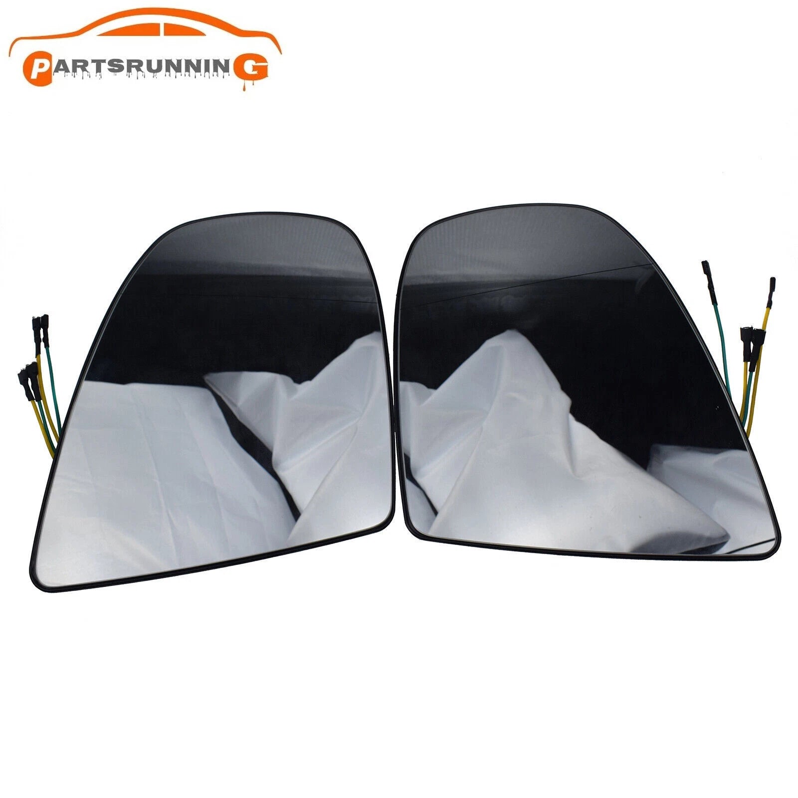 2PCS Left & Right Door Mirror Glass Heated For BMW 2007-2014 X5 X6 E70 E71 E72 6B93BC-57