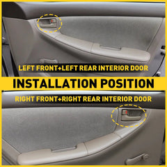 2PCS Door Handle Set For 2003 04 05 06 07 2008 Toyota Corolla Plastic Beige EOA 6B93BC-57