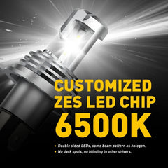 AUXITO H4 9003 LED Headlight Bulb Conversion Kit High Low Beam 6500K 200W M3 EOA AUXITO