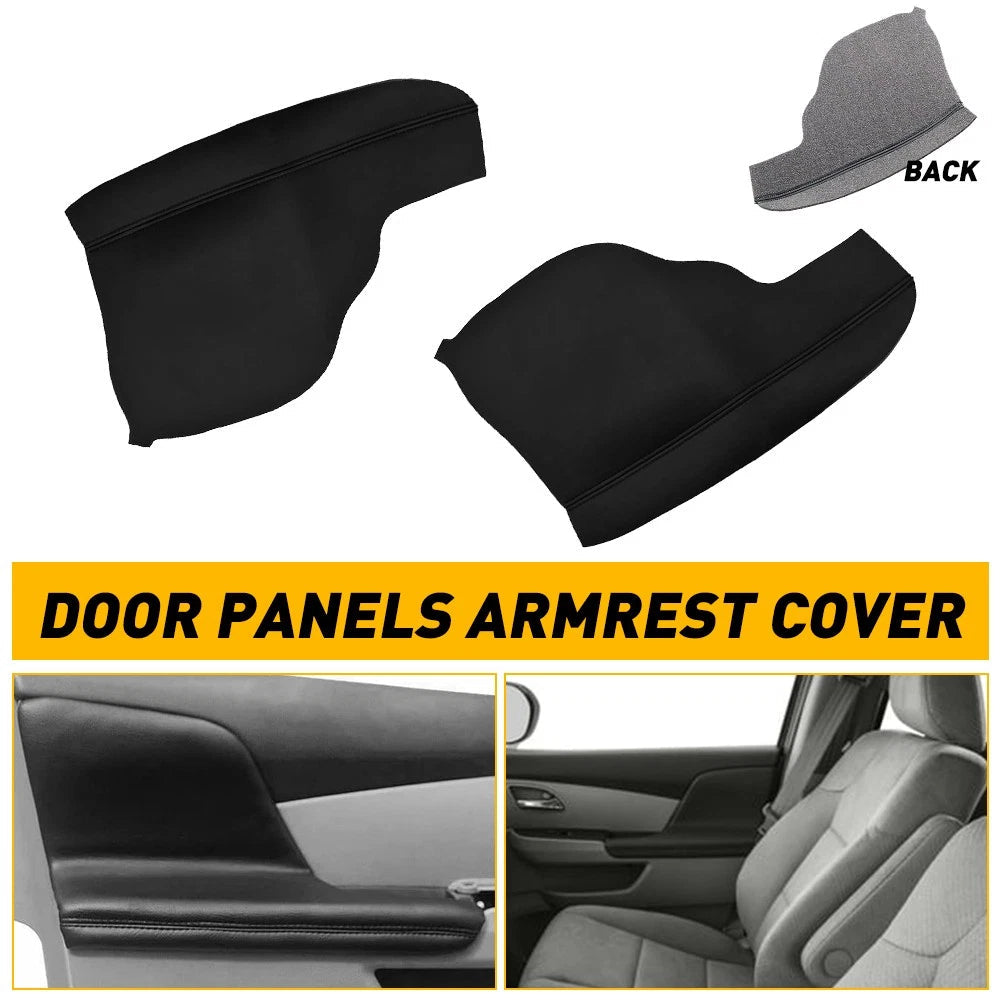 For 2011 12-2017 Honda Odyssey 2pcs Leather Armrest Door Replacement Cover EOA 6B93BC-57