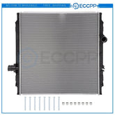 Aluminum Truck Radiator For Kenworth T400 T800 W900 Peterbilt 384 386 389 KOEEP