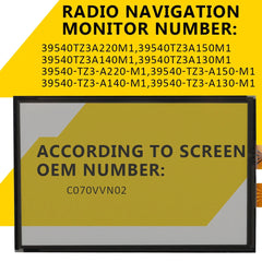 7" Touch screen Digitizer Glass For Acura MDX 2014-2017 Navigation GPS Radio EOA 6B93BC-57