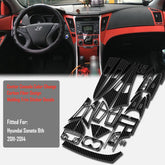Interior Center Console Carbon Fiber Molding Sticker Decals For Hyundai Sonata 8
