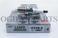 4 x Spark Plugs IFR6BK Made in Japan NGK Laser Iridium 4867 IFR6B-K Tune JP