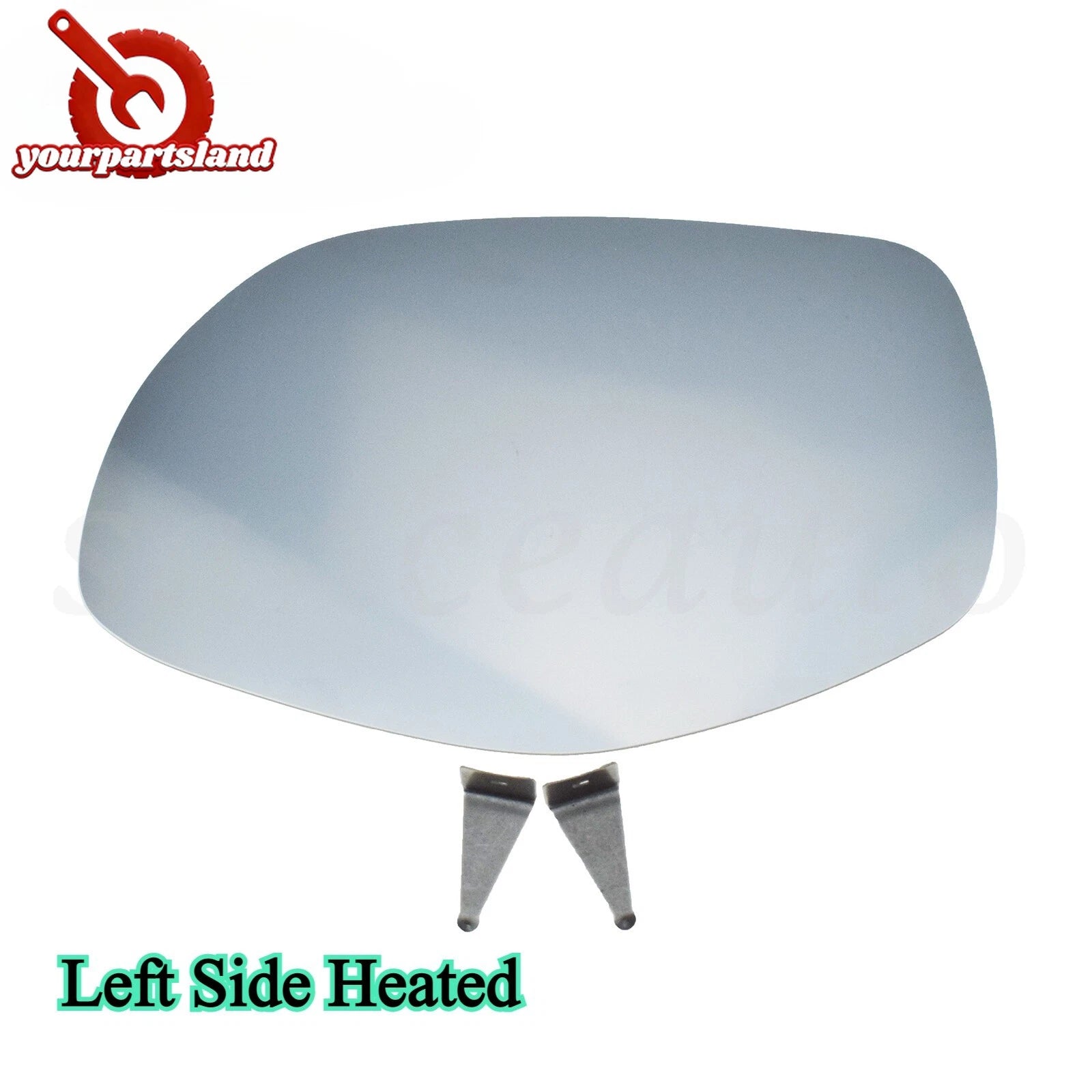 Left Driver LH Mirror Glass W/ Plate Heated for PORSCHE Cayenne 957 2008-2010 6B93BC-57