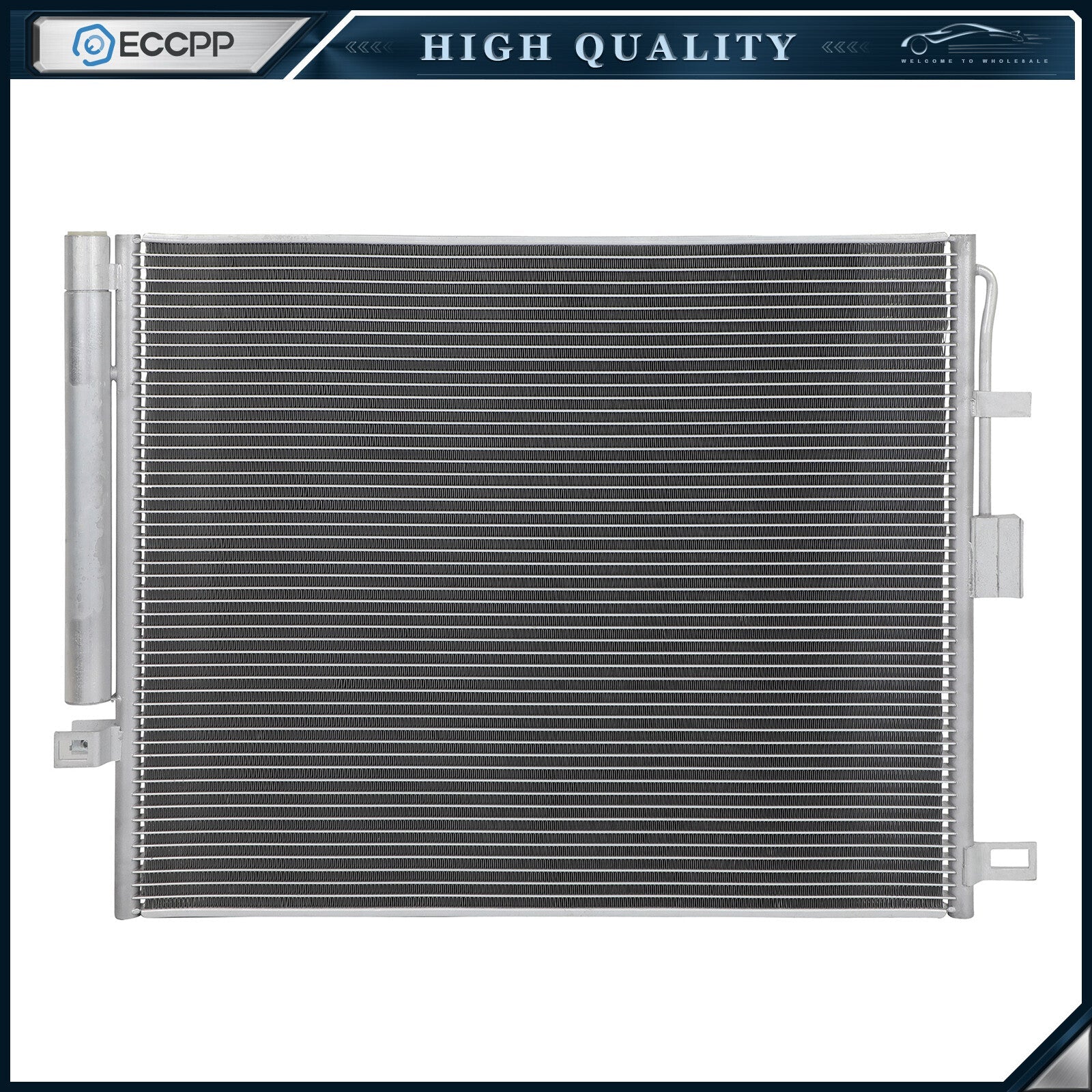 Aluminum AC A/C Condenser For 2015 2016 2017 2018 2019 2020 Dodge Durango 6B93BC-57