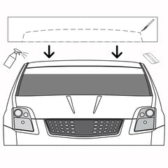 60x10'' Car Window Tint Windshield Sun Visor Vinyl PVC Decal Strip Sticker Black 6B93BC-57