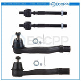 4PCS Front Inner and Outer Tie Rod Links Kit For 1996-2000 Honda Civic 6B93BC-57