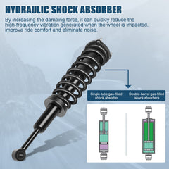 Fits 2007-2014 Toyota Tundra 2x Quick Complete Front Strut Coil Spring w/ Mounts 6B93BC-57