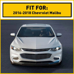 Chrome Front Bumper Fog Light Lamp Cover Trim for Set Chevrolet Malibu XL 16-18 6B93BC-57