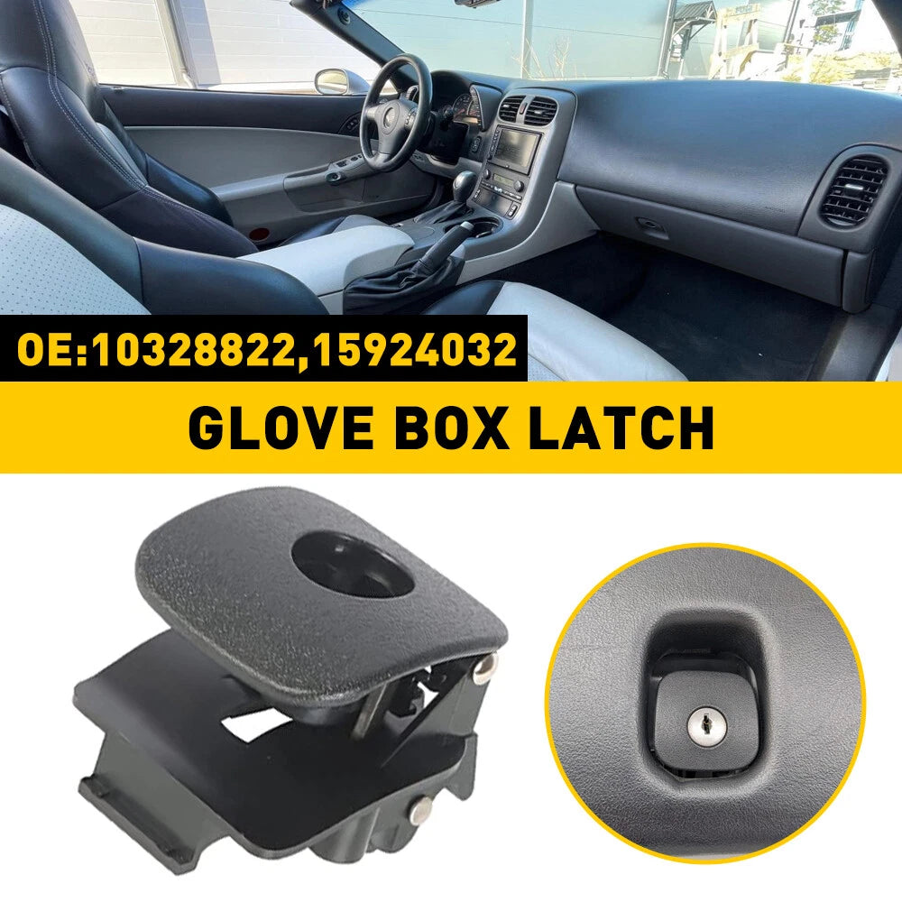 Glove Box Handle Latch for Chevrolet Corvette C6 2005-2013 Black 15924032 EOA 6B93BC-57