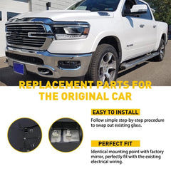 Mirror Glass Power Heated RH Passenger Side for 10-2019 Dodge Ram 1500 2500 6B93BC-57