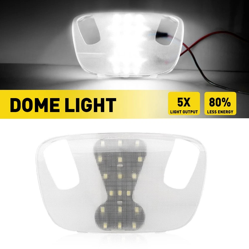 Clear Interior Dome LED Light For 1999-07 Ford F-250 350 450 550 Super Duty EOA 6B93BC-57