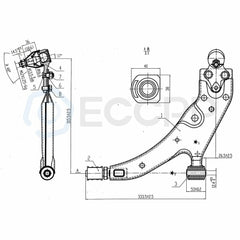 8Pcs Front Lower Control Arms Ball Joints Kit For 91-1997 Toyota Tercel & Paseo 6B93BC-57
