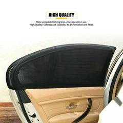 4PCS Sun Front Shade Rear Mesh Window screen Cover Sunshade Protector For Car 6B93BC-57
