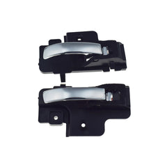 2Pcs Interior Door Handle Chrome Black Left Right For Dodge CaliberJeep Compass 6B93BC-57