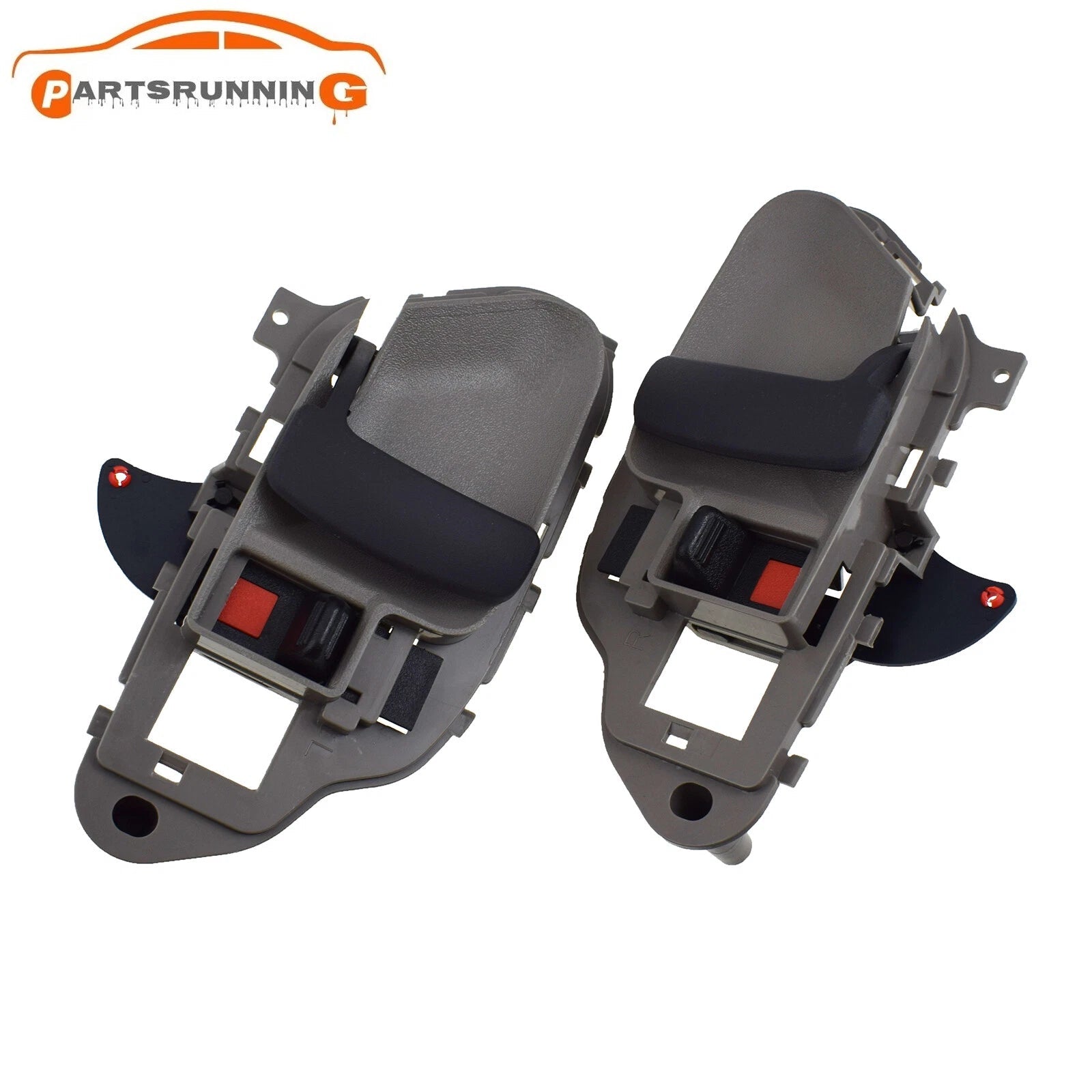 Pair Interior Door Handle Left & Right Gray For Chevy / GMC C1500 K2500 1995-99 6B93BC-57
