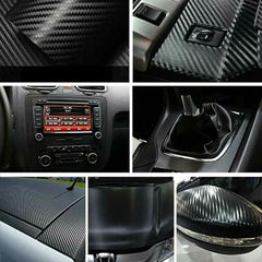 Interior Center Console Carbon Fiber Molding Sticker Decals For BMW E90 E92 E93