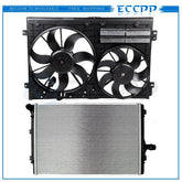 Fit for 08 2010-2012 Audi A3 2008 Audi A3 Quattro Cooling Fan & Radiator Kit 6B93BC-57