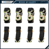 4pcs Axle Straps Car Trailer Hauler Ratchet Tie Down Straps with Snap Hooks 6B93BC-57