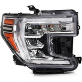 Passenger Right Side LED Headlight For 2019-2022 GMC Sierra 1500 Black Amber KOEEP