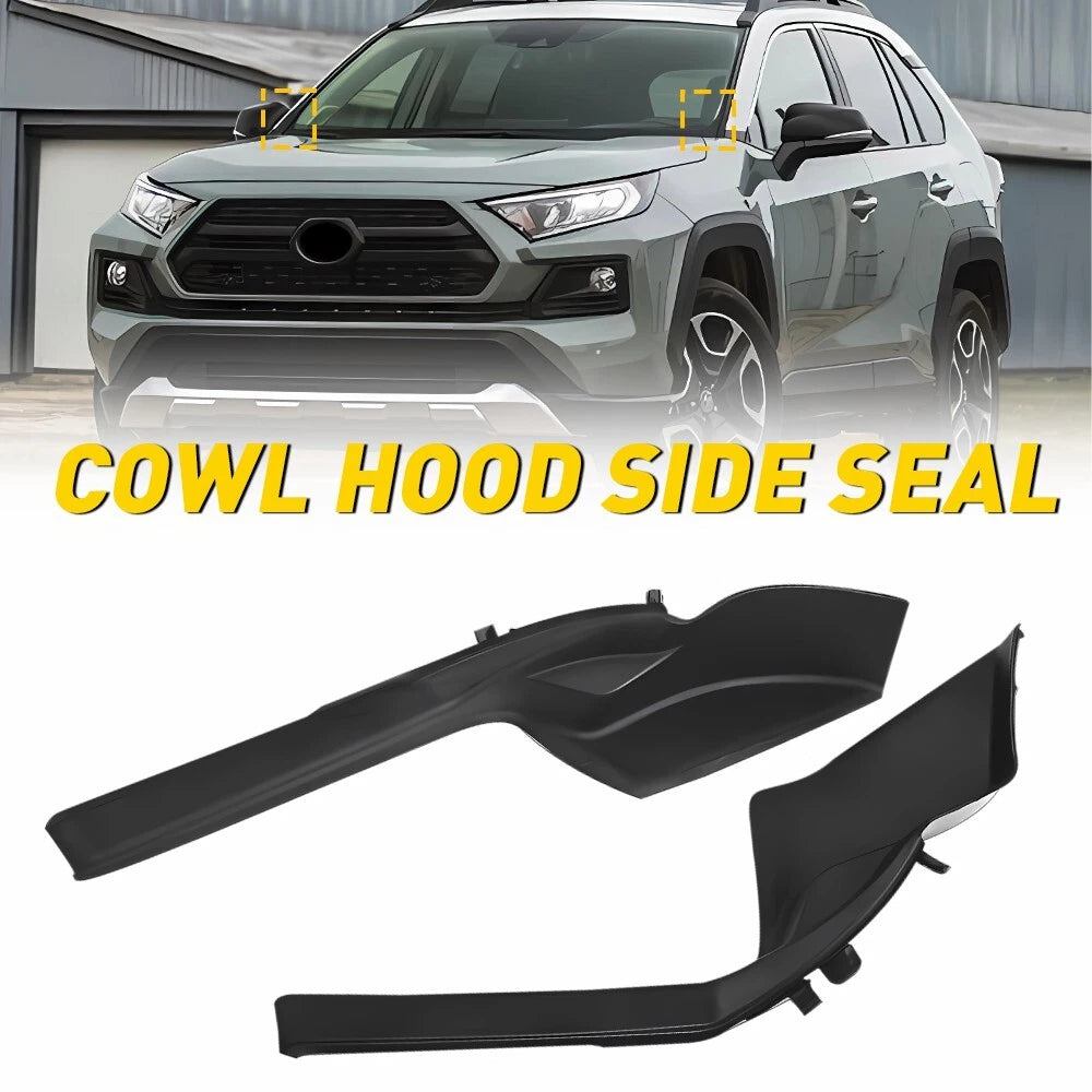Front Windshield Wiper Side Cowl Extension Trim Cover For Toyota RAV4 20-22 EOA 6B93BC-57